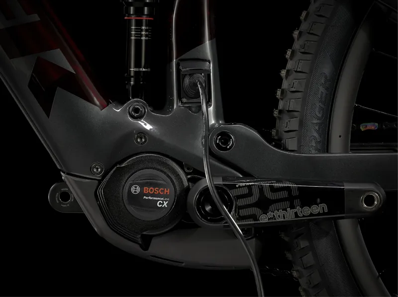 Trek Rail 9.9 X01 29er Electric Bike 2021 Red Smoke/Lithium Grey-5